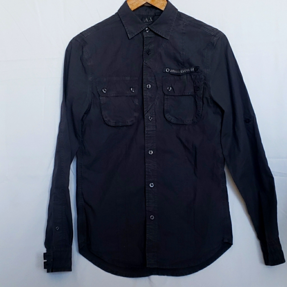 Armani Exchange Grey Casual Shirt